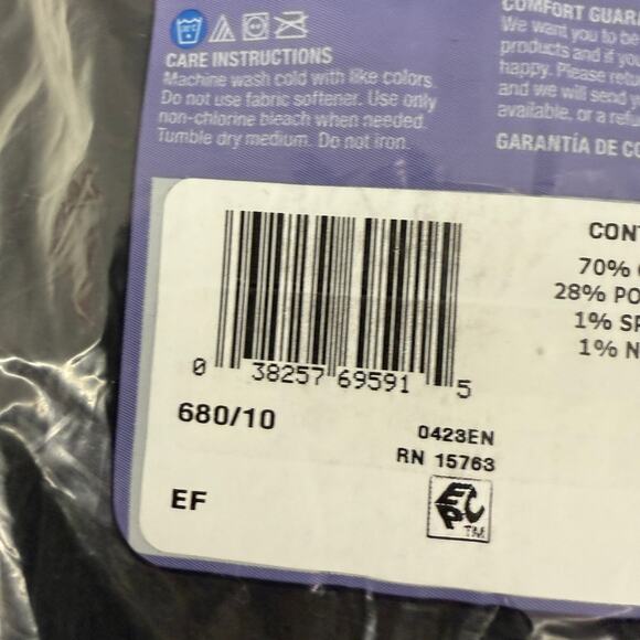 Hanes Womens 10-pair Value Pack Low Cut Athletic Socks Black 5 9 US - Picture 2 of 3